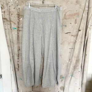 Alembika Linen Blend Punto Pants Wide Leg